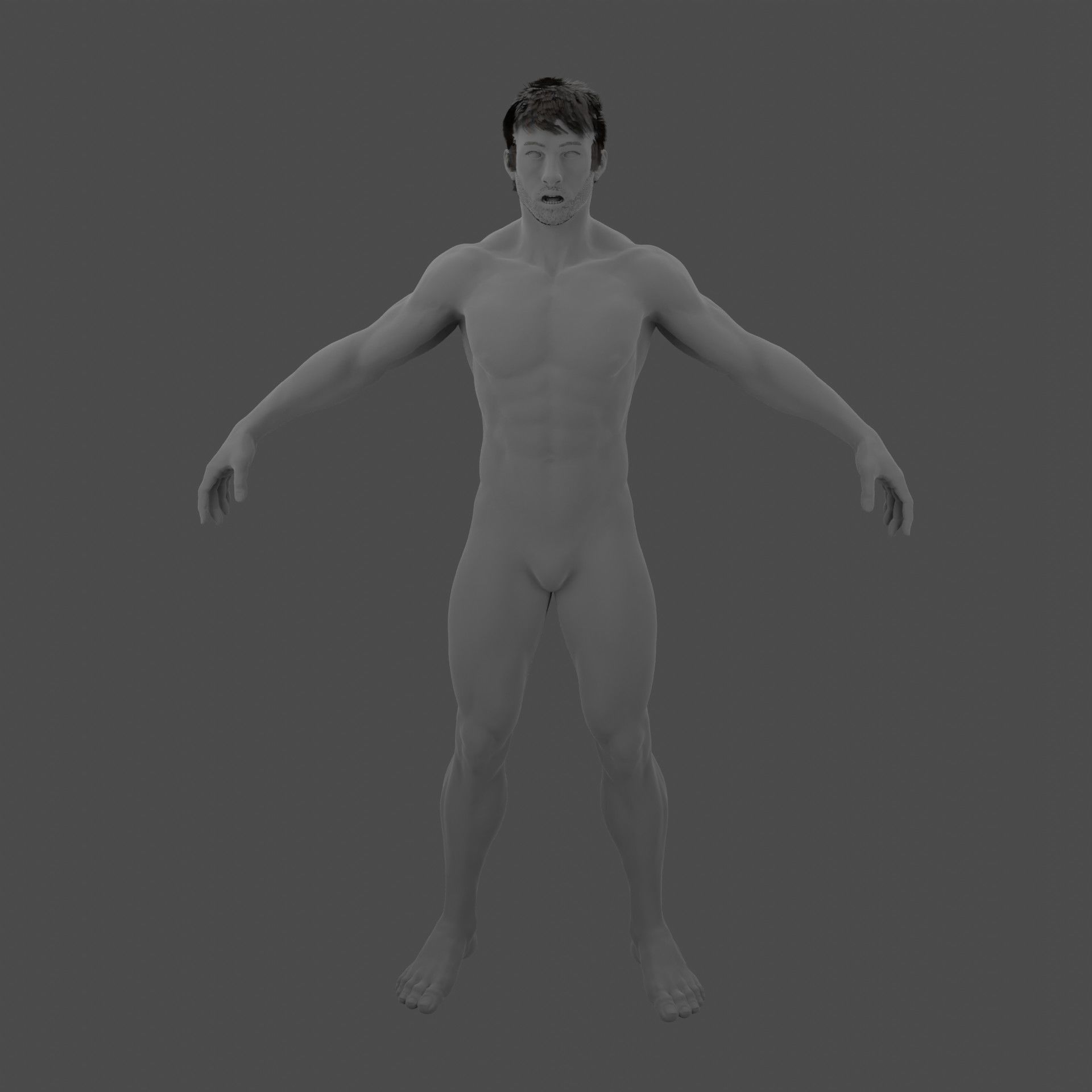Character Man Low-poly 3D model_1
