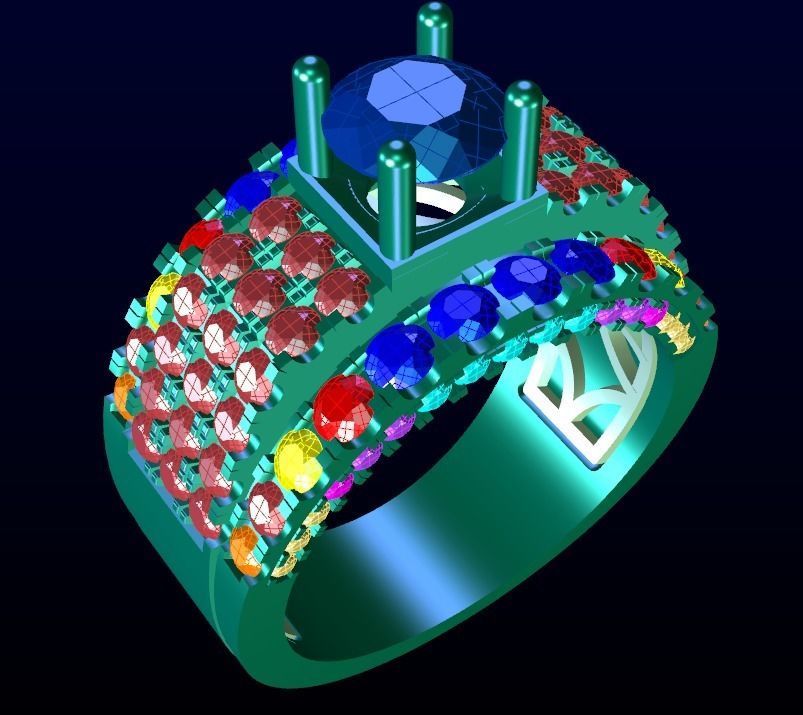 Men Ring 3 3D print model_4