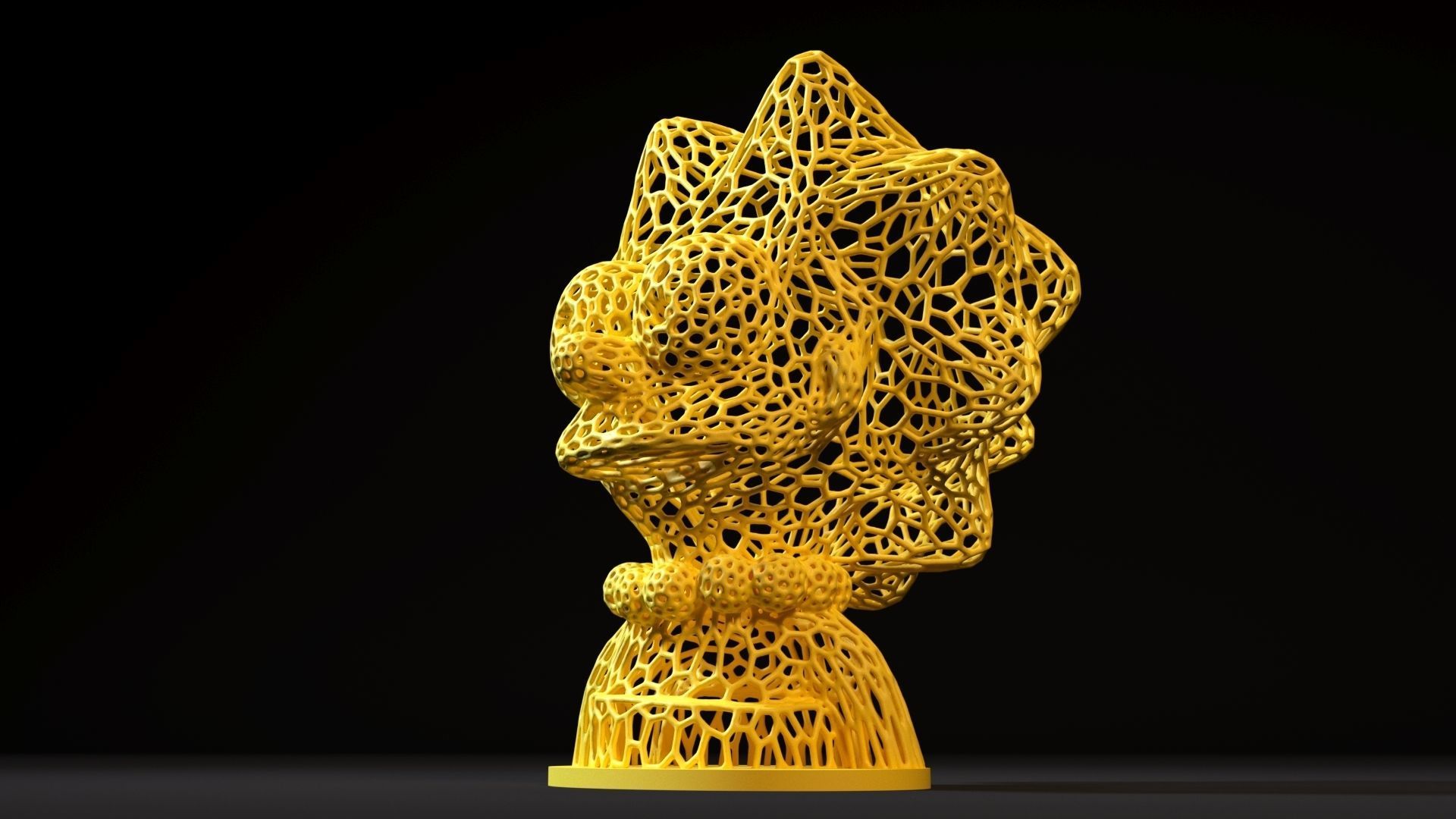 Lisa Simpson 3D print model_9