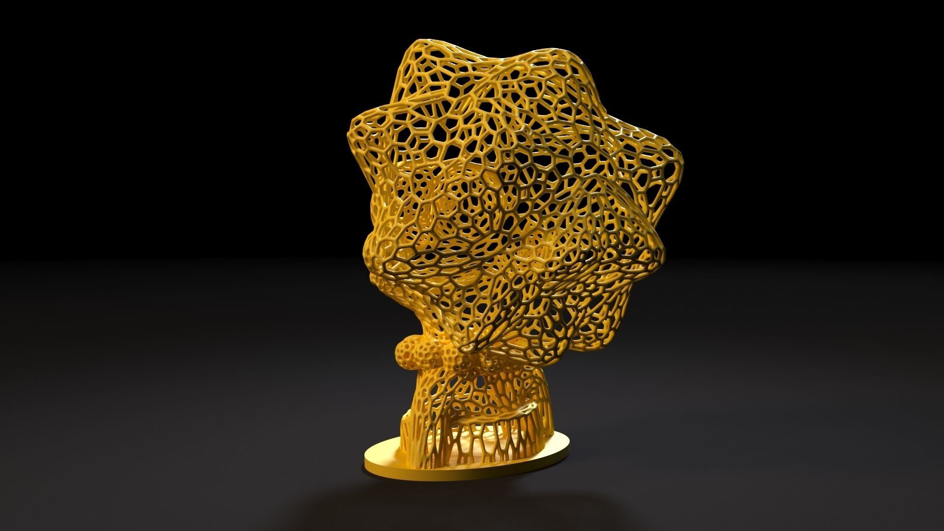 Lisa Simpson 3D print model_3