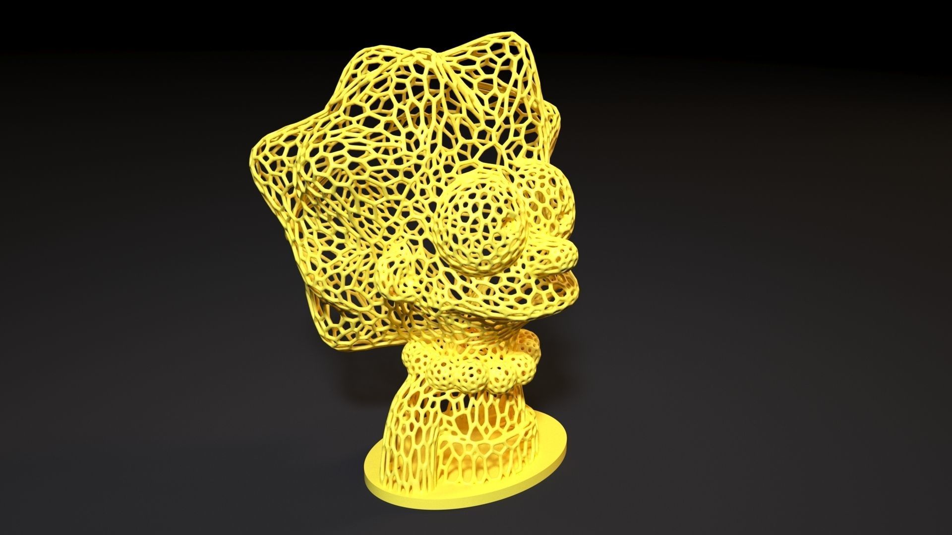 Lisa Simpson 3D print model_7