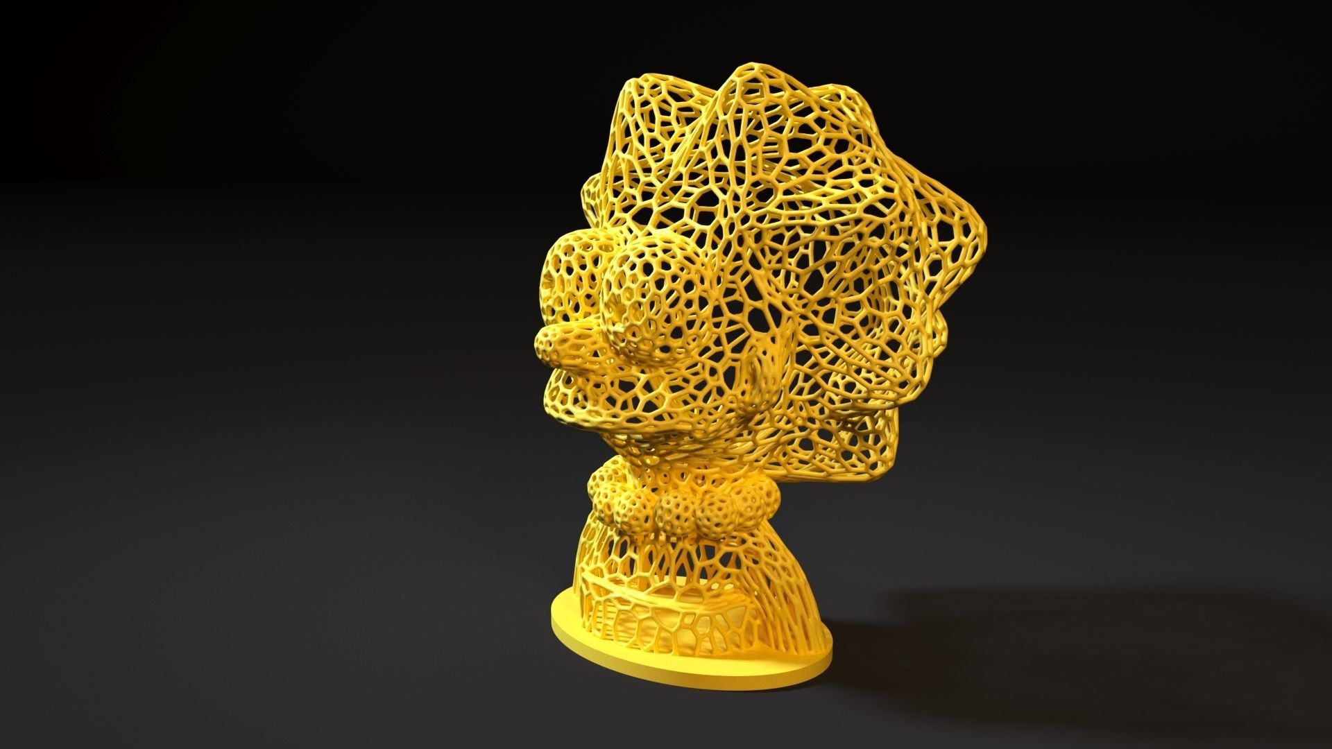 Lisa Simpson 3D print model_1