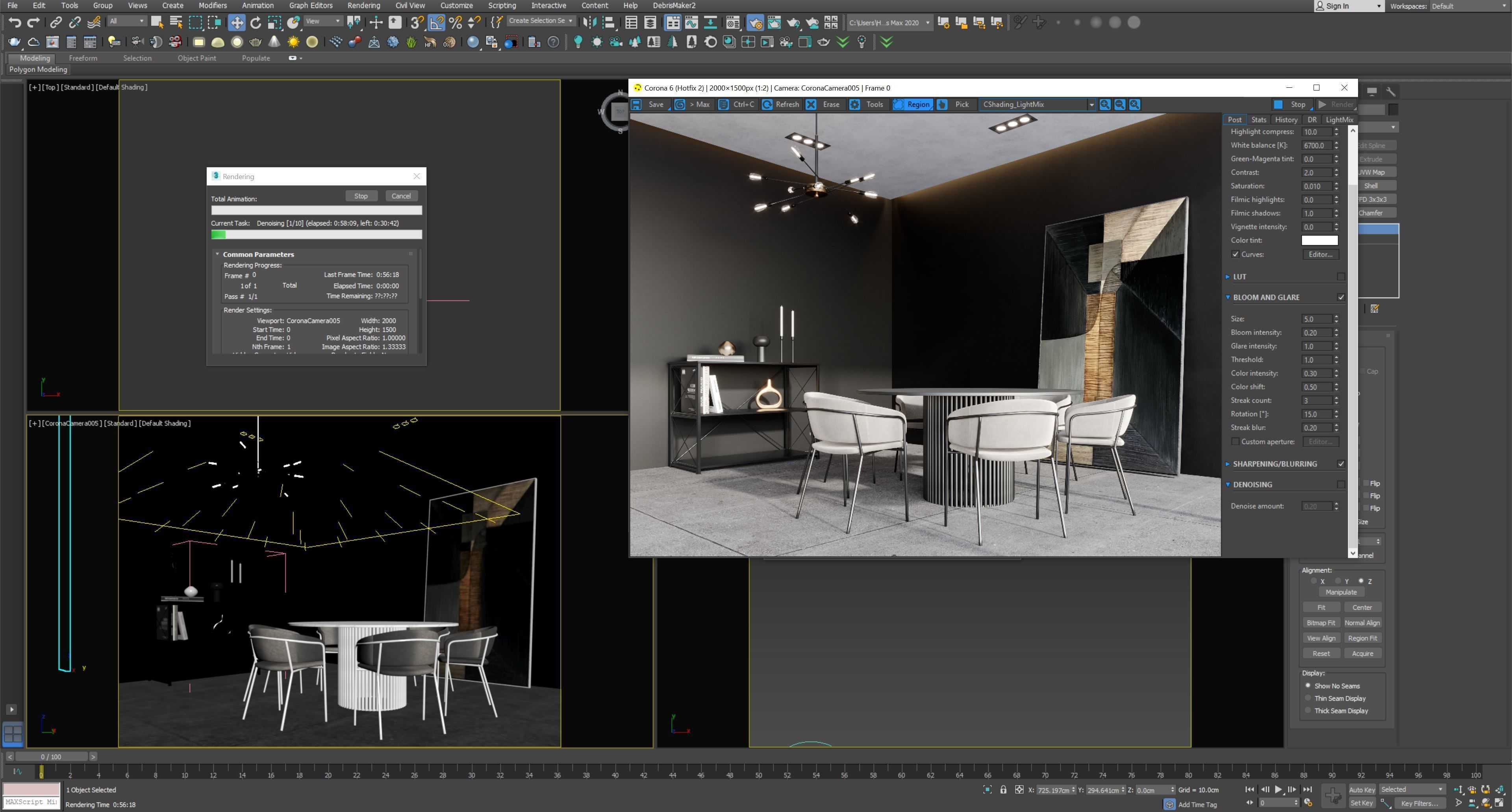 Interior scene living room 11 3D model_4