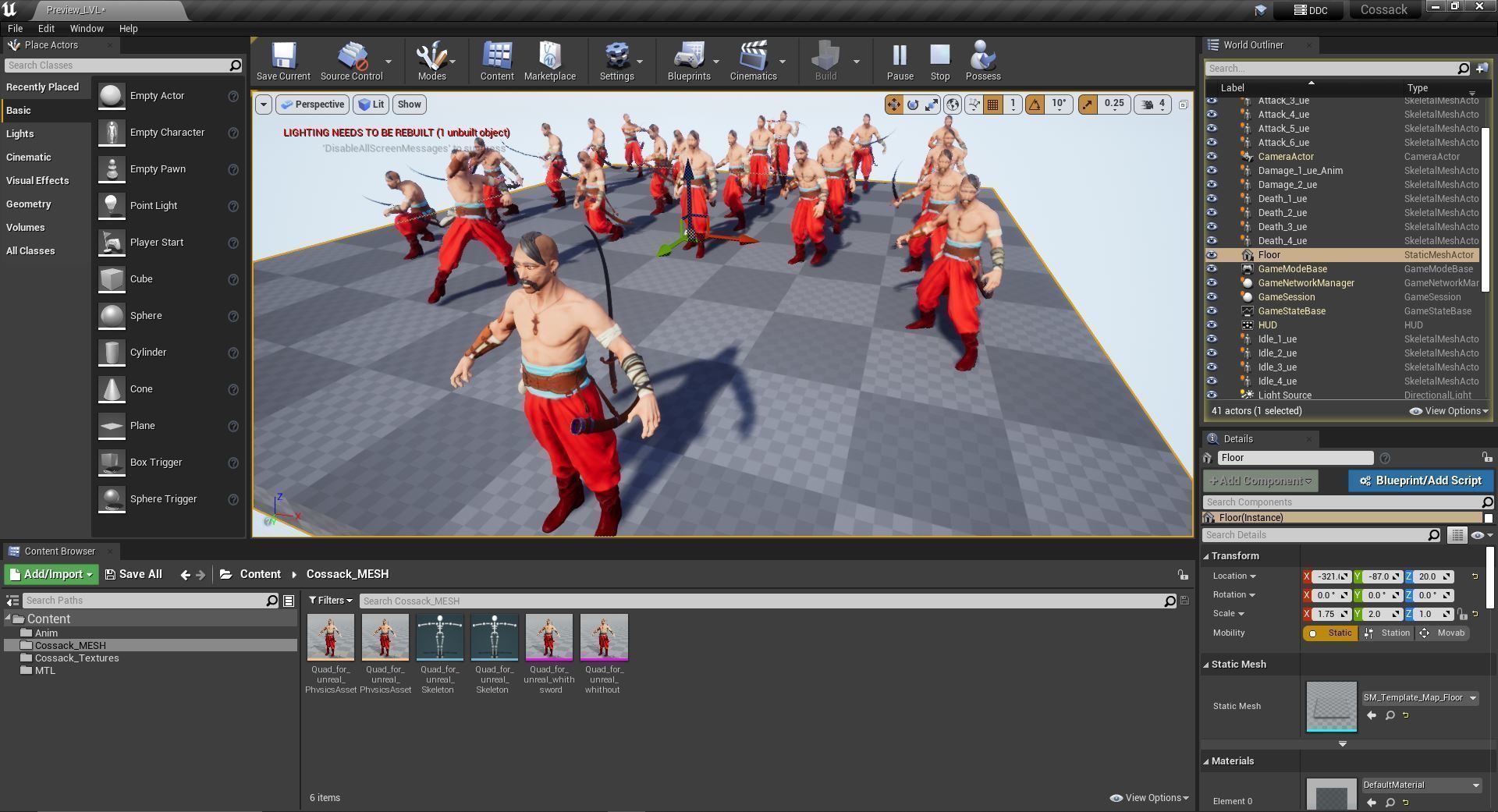 Cossack Game ready model PBR Low-poly 3D model Low-poly 3D model_10