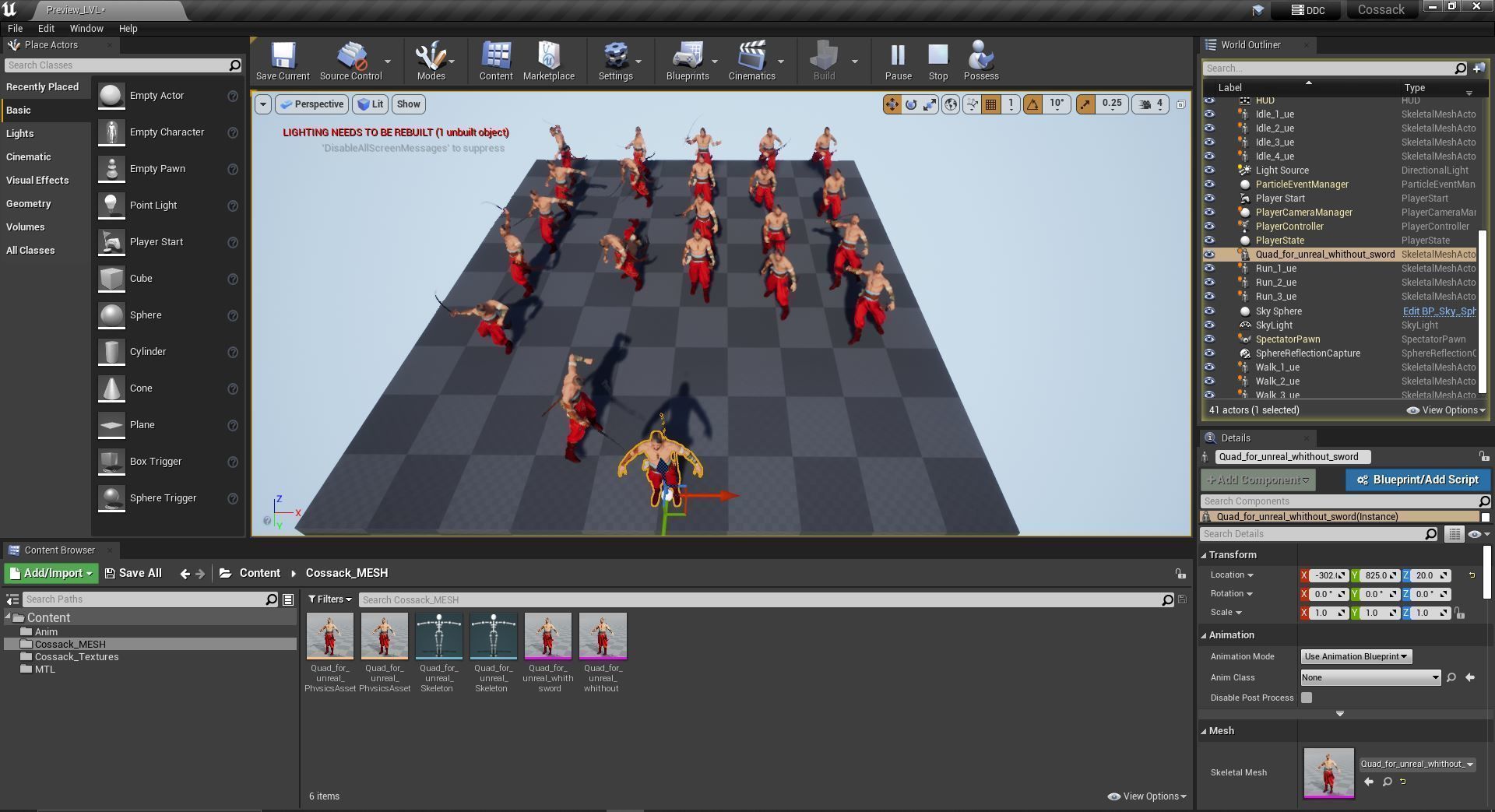 Cossack Game ready model PBR Low-poly 3D model Low-poly 3D model_11