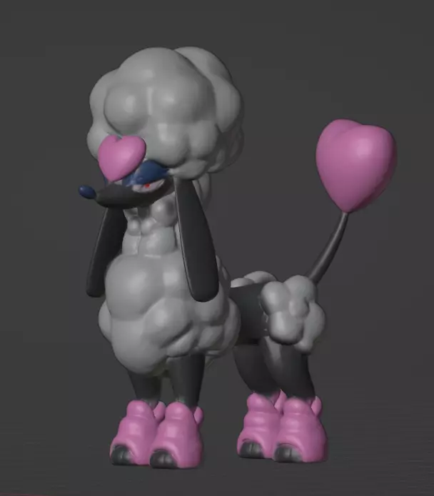Furfrou Heart Trim 3D print model_0