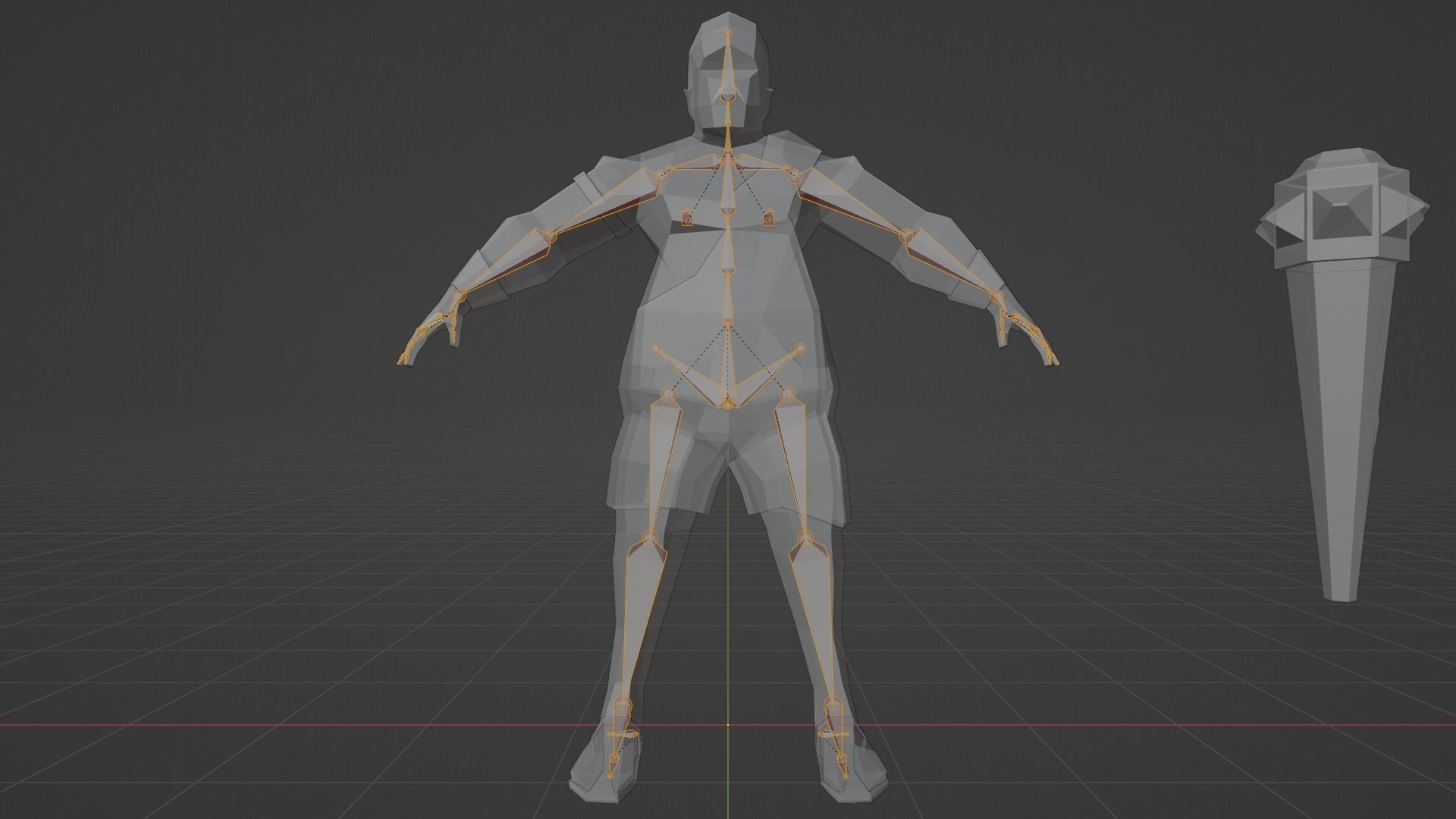 Cyclops Giant Monster Titan Ogre Game ready Rigged Low-poly 3D model_4