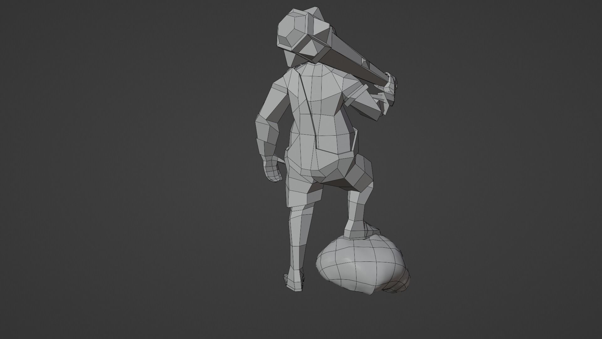 Cyclops Giant Monster Titan Ogre Game ready Rigged Low-poly 3D model_6