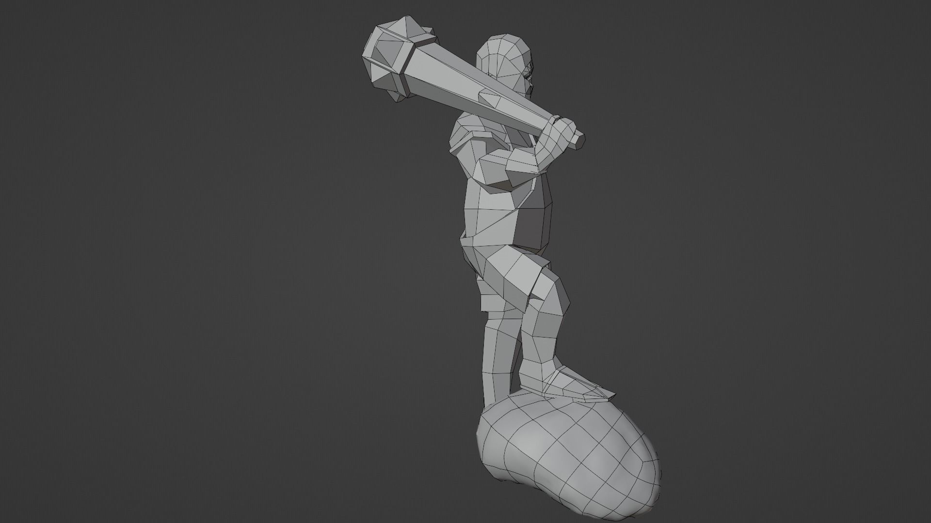 Cyclops Giant Monster Titan Ogre Game ready Rigged Low-poly 3D model_5