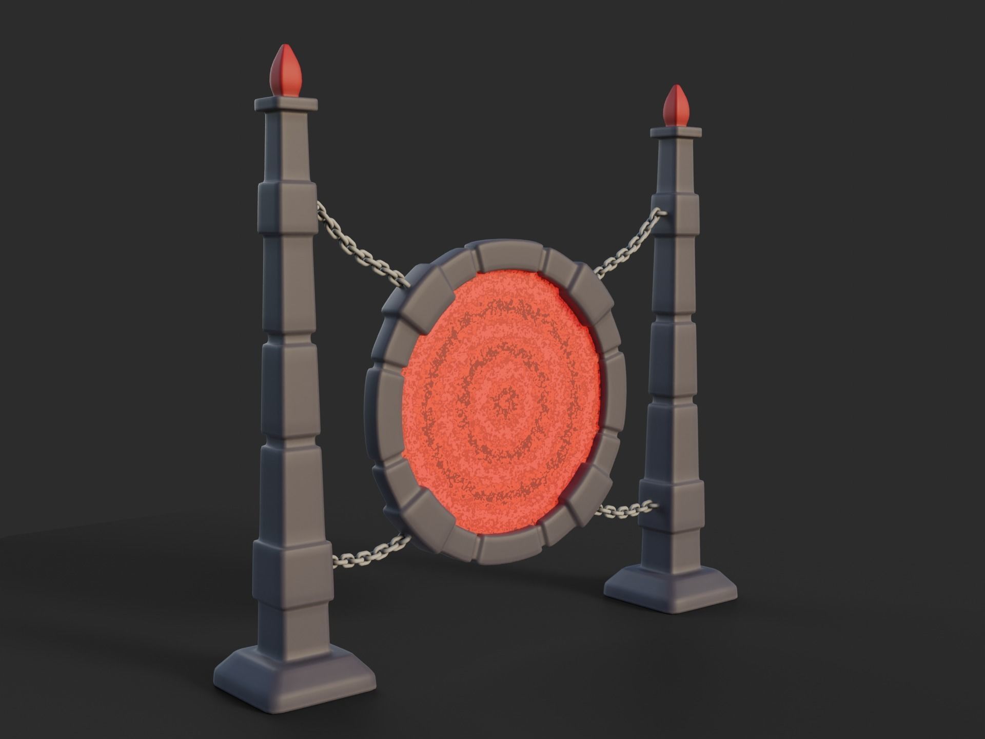 Cartoon Portal 4 3D model_1