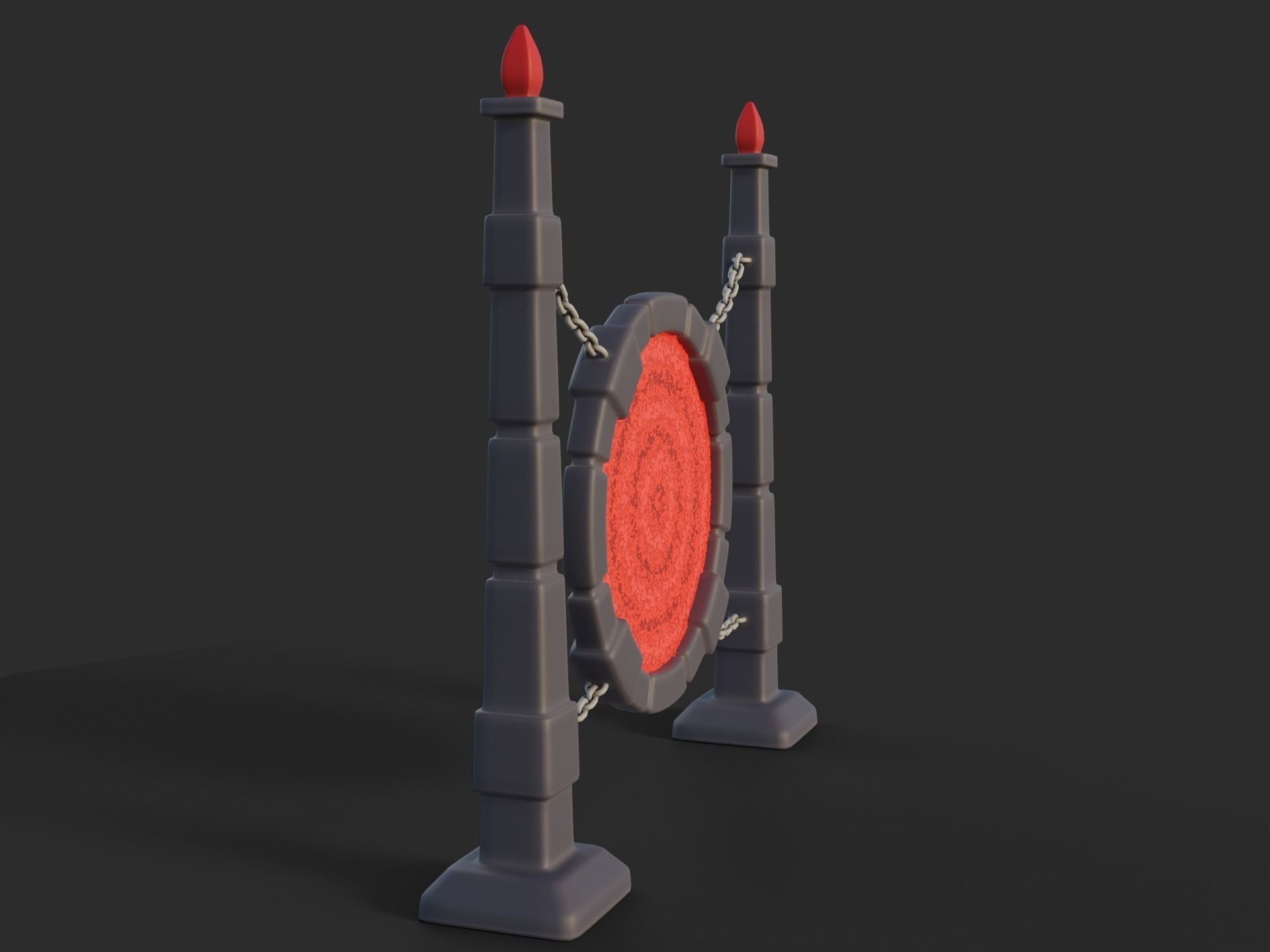 Cartoon Portal 4 3D model_2