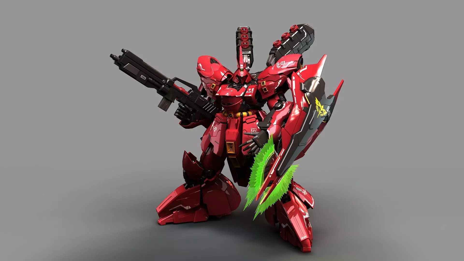 MOBILE SUIT GUNDAM MSN-04 SAZABI 3D model