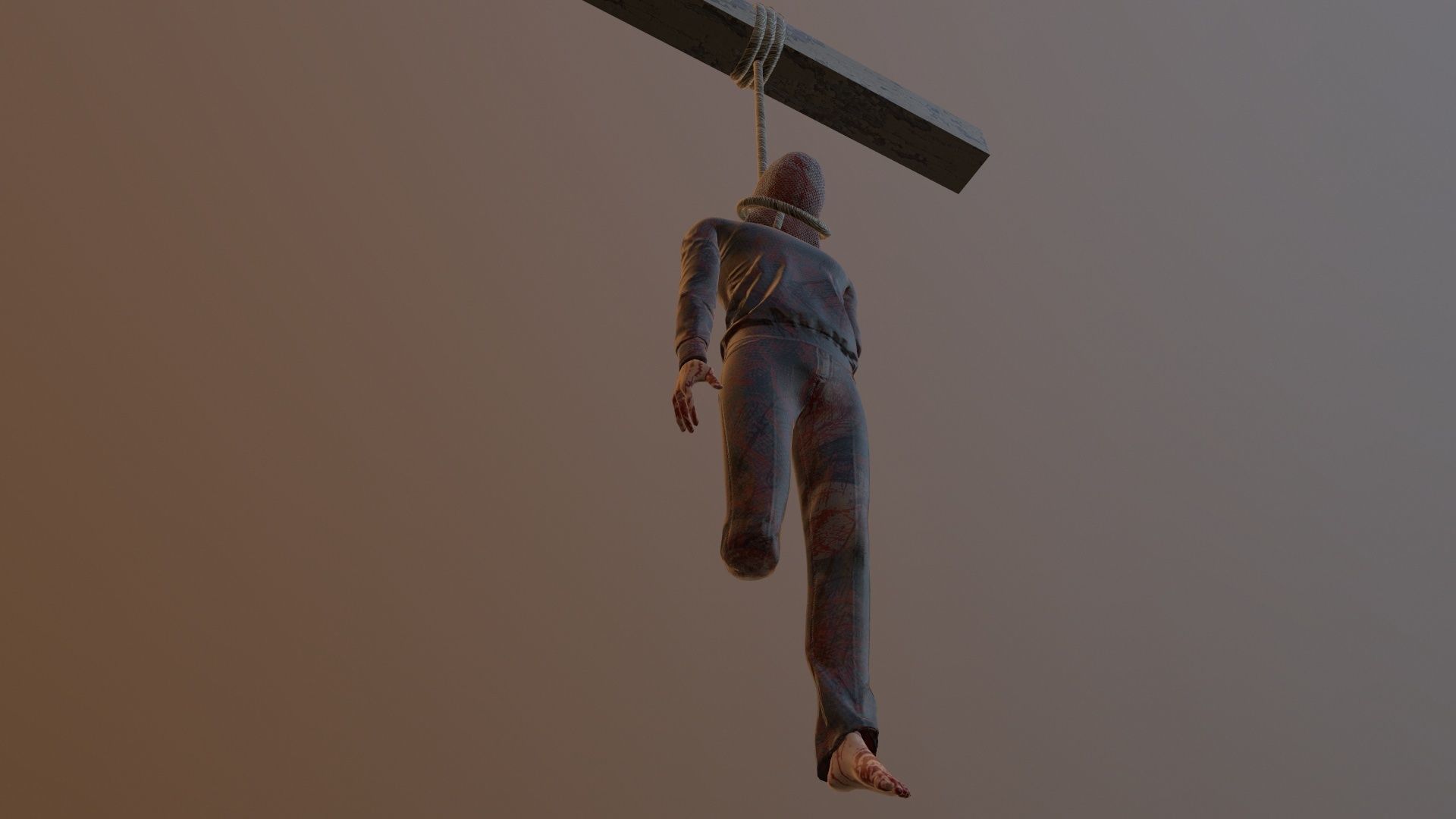 hungedv2 Low-poly 3D model_6