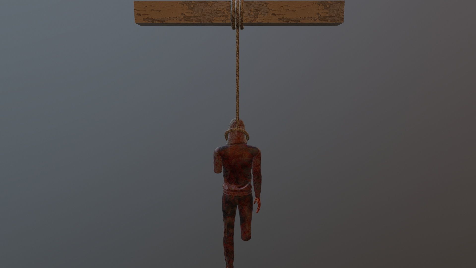 hungedv2 Low-poly 3D model_8