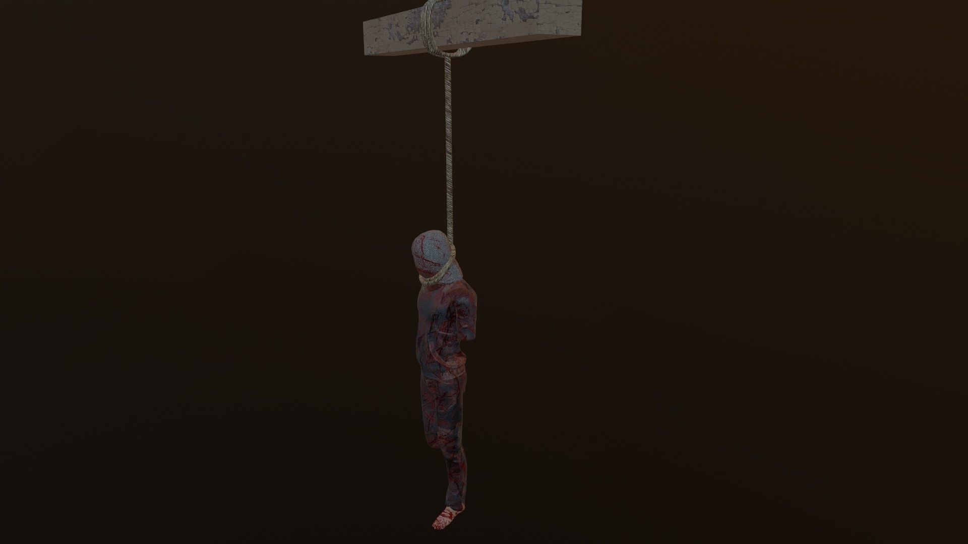 hungedv2 Low-poly 3D model_1