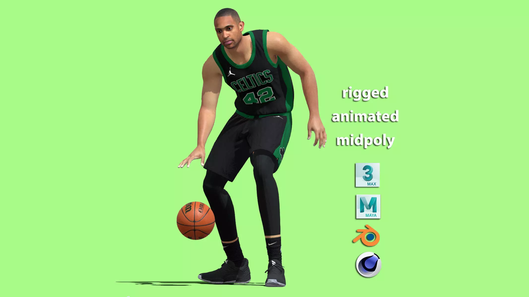 3D Rigged Al Horford Boston Celtics NBA 3D model