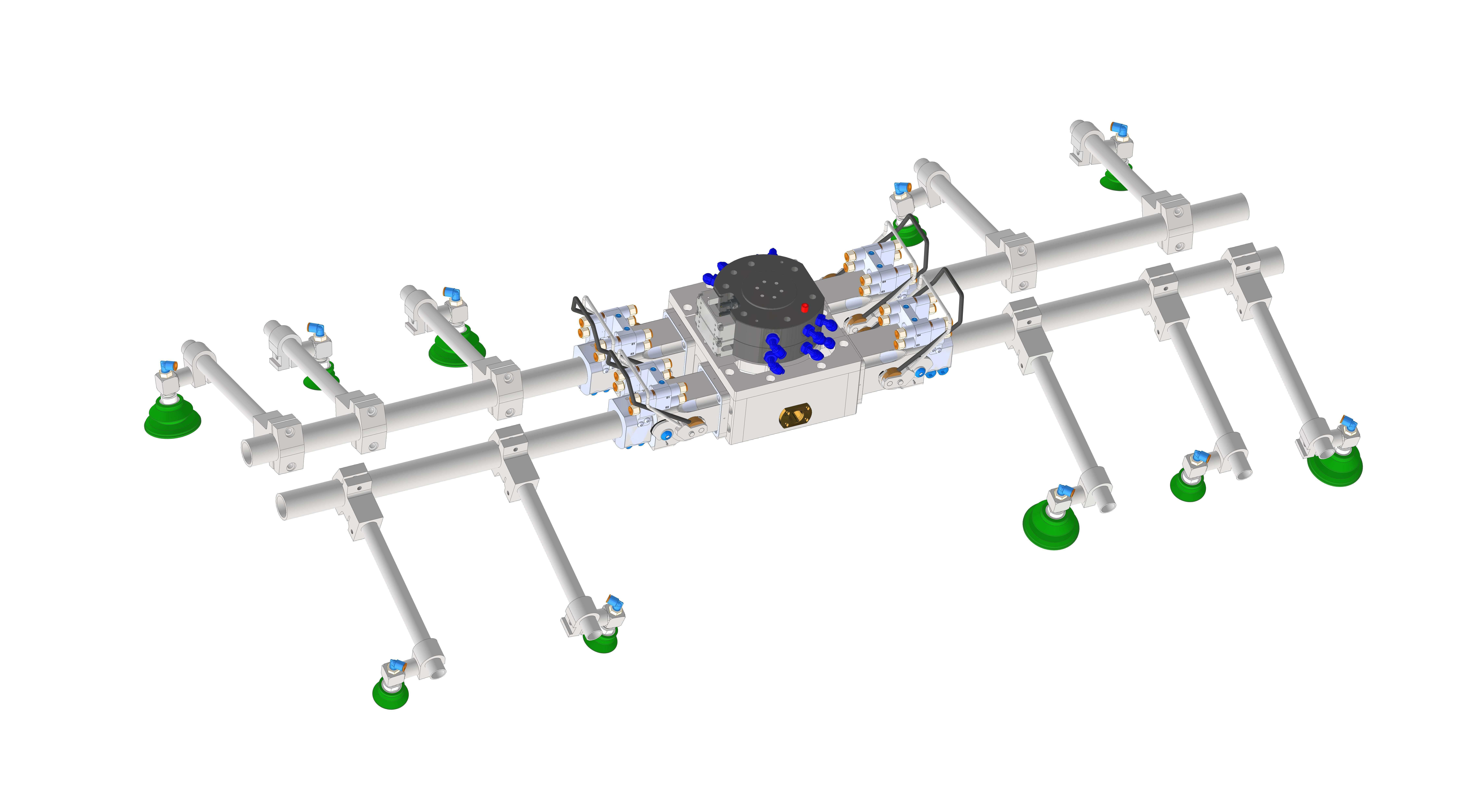 Sheet metal robot tooling for tandem press line 3D model 3D model_1