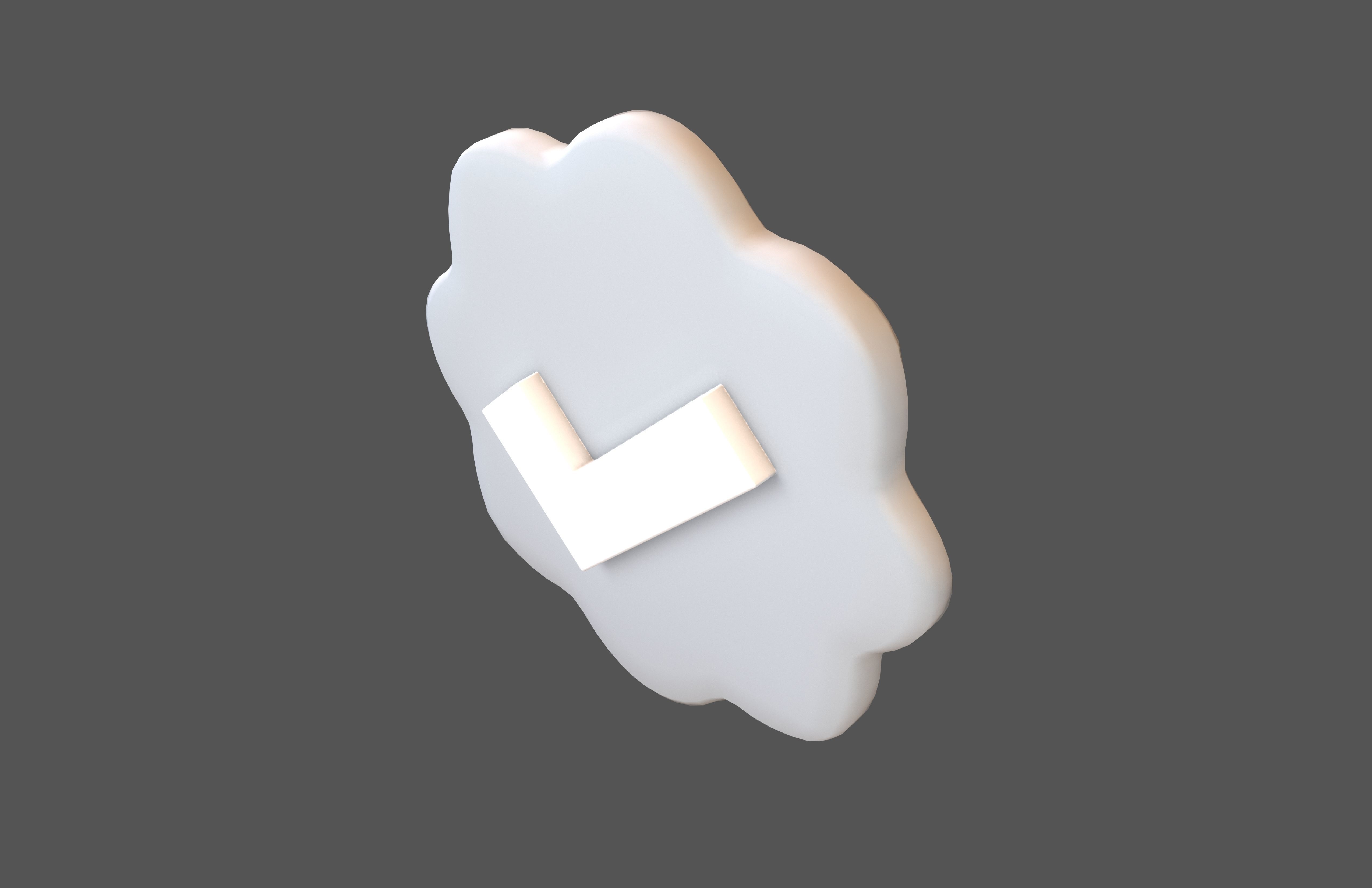 3D model Verified Check Mark Symbol v1 002 VR / AR / low-poly | CGTrader