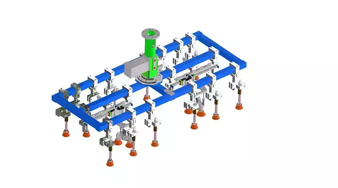 Sheet metal robot tooling for tandem press line 3D model Free 3D model