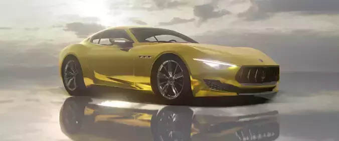 Maserati Alfieri- Photorealistic