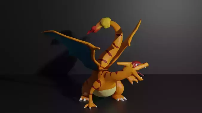 Clone Charizard pokemon 3D print model 3D print model Clone Charizard pokemon 3D print model 3D print model