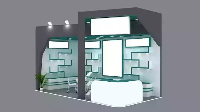 3D Exhibition Display Stall 6x3 18SQM 
