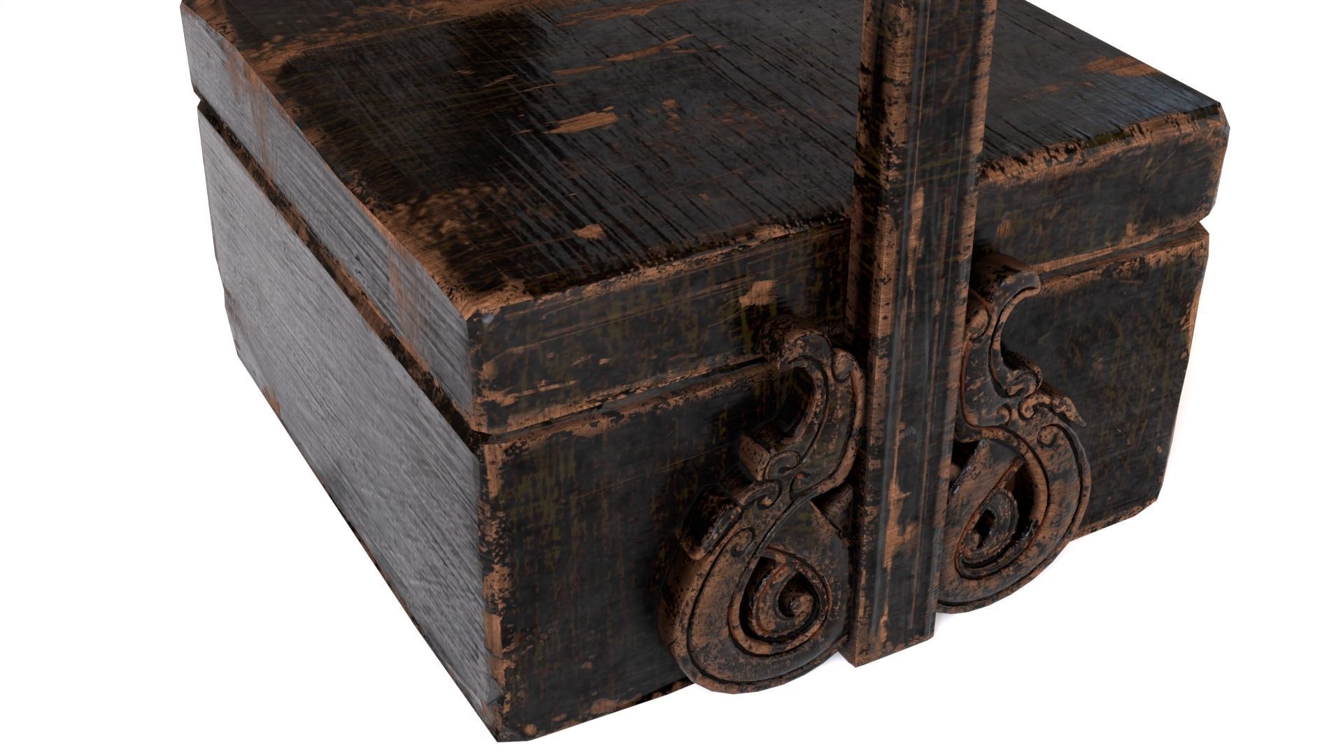old chest 3D model_4