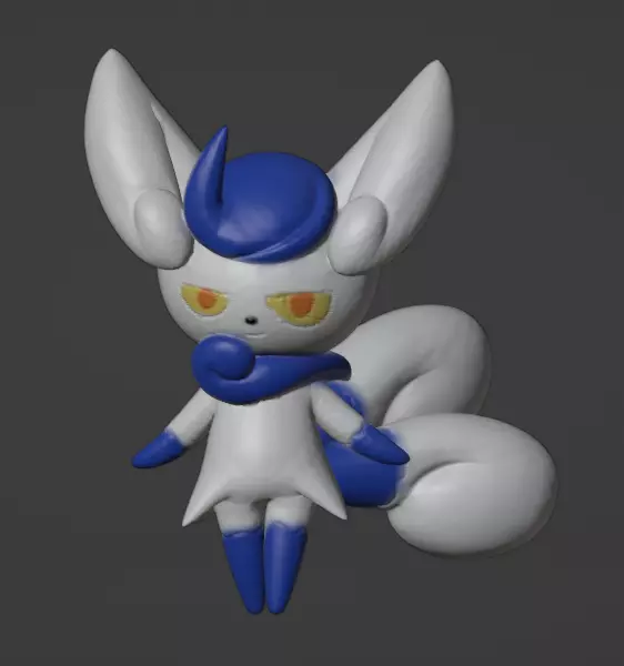 Meowstic Female 3D print model_0
