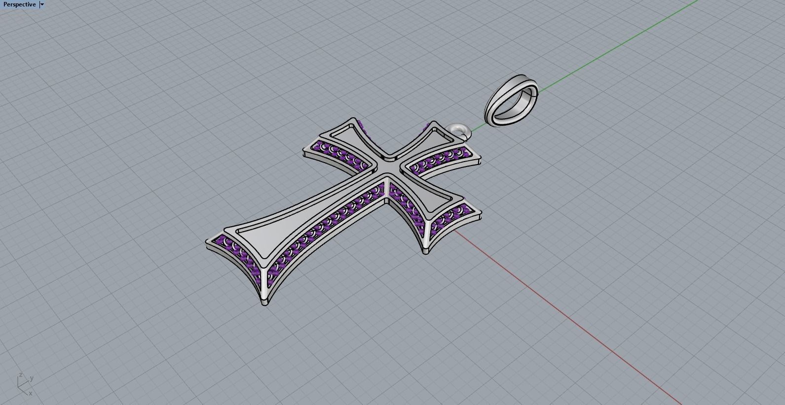 Enamel cross model 350 3D print model_13