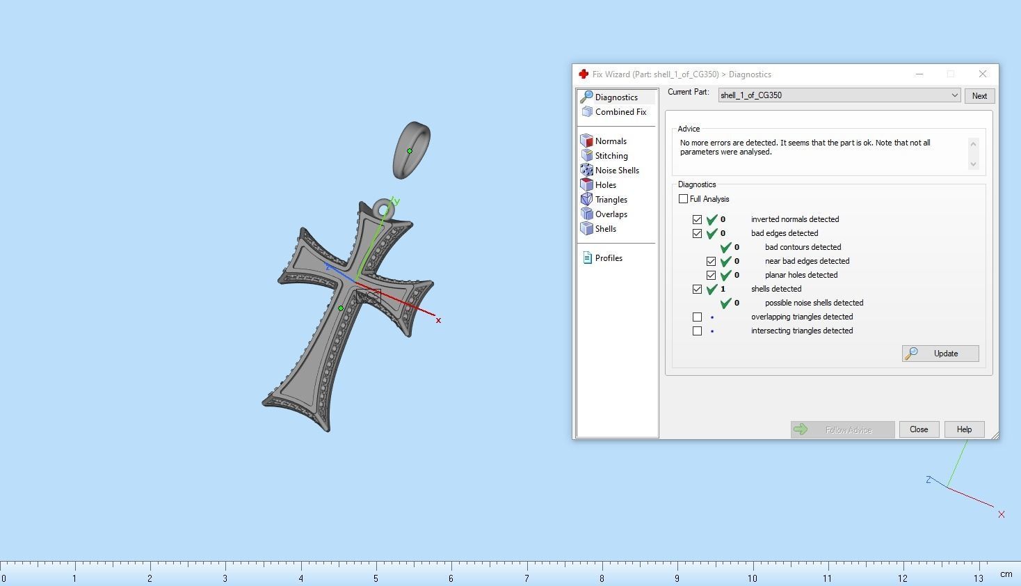 Enamel cross model 350 3D print model_7