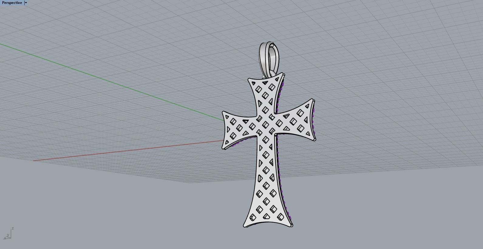 Enamel cross model 350 3D print model_12