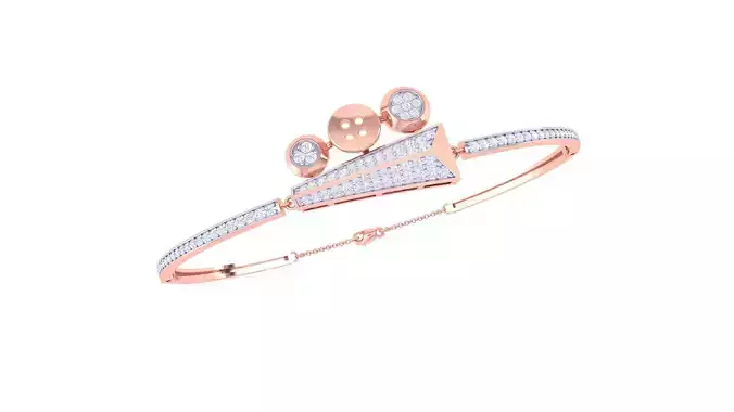 Women Diamond Bracelet 3dm stl obj gltf glb 3mf renders detail