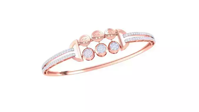 Women Diamond Bracelet 3dm stl obj gltf glb 3mf renders detail