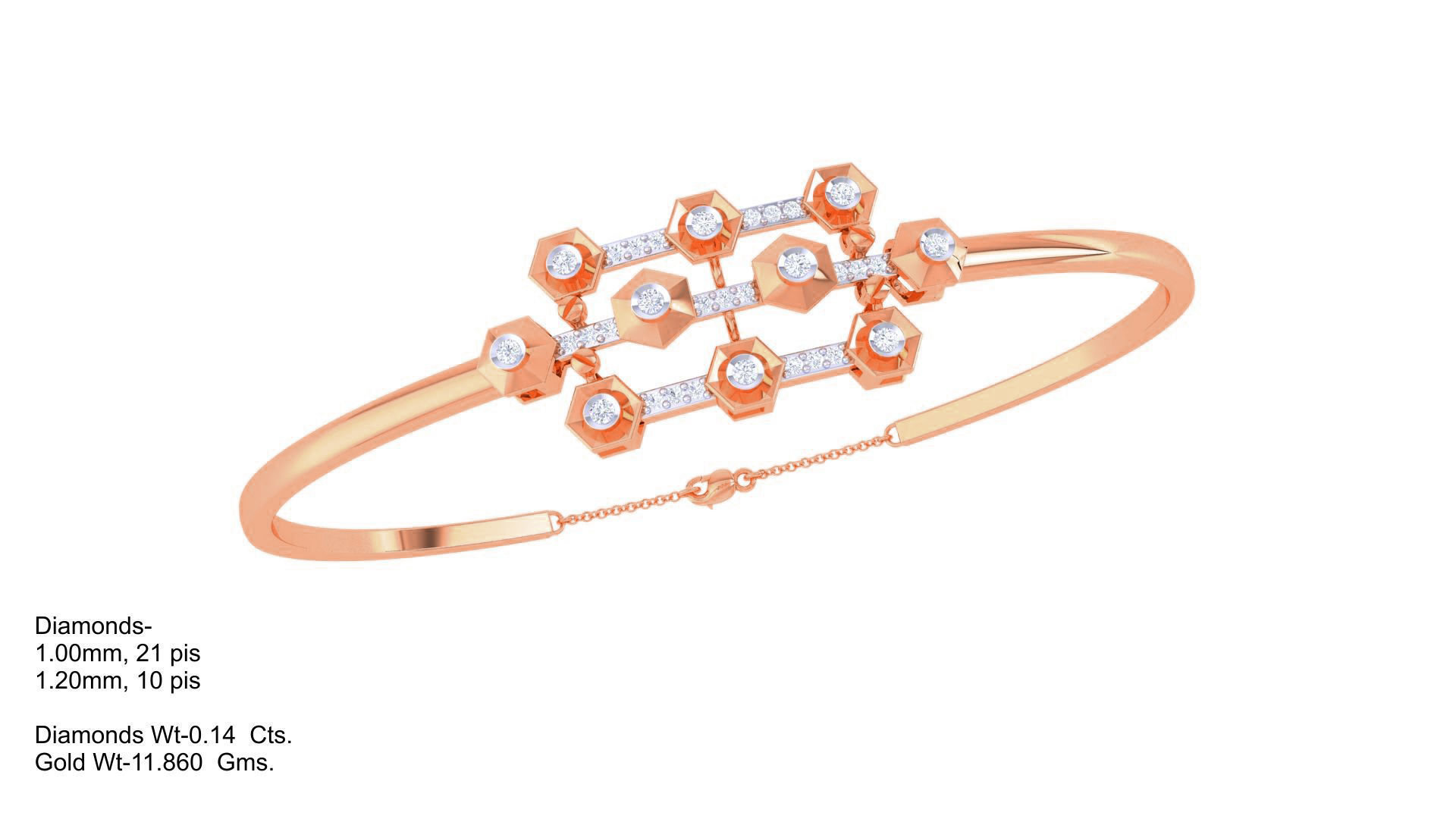 Women Diamond Bracelet 3dm stl obj gltf glb 3mf renders detail 3D print model_2