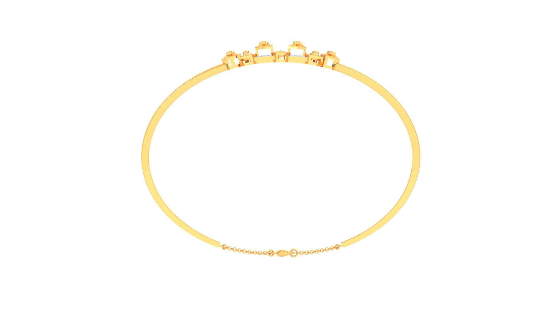 Women Diamond Bracelet 3dm stl obj gltf glb 3mf renders detail 3D print model_10