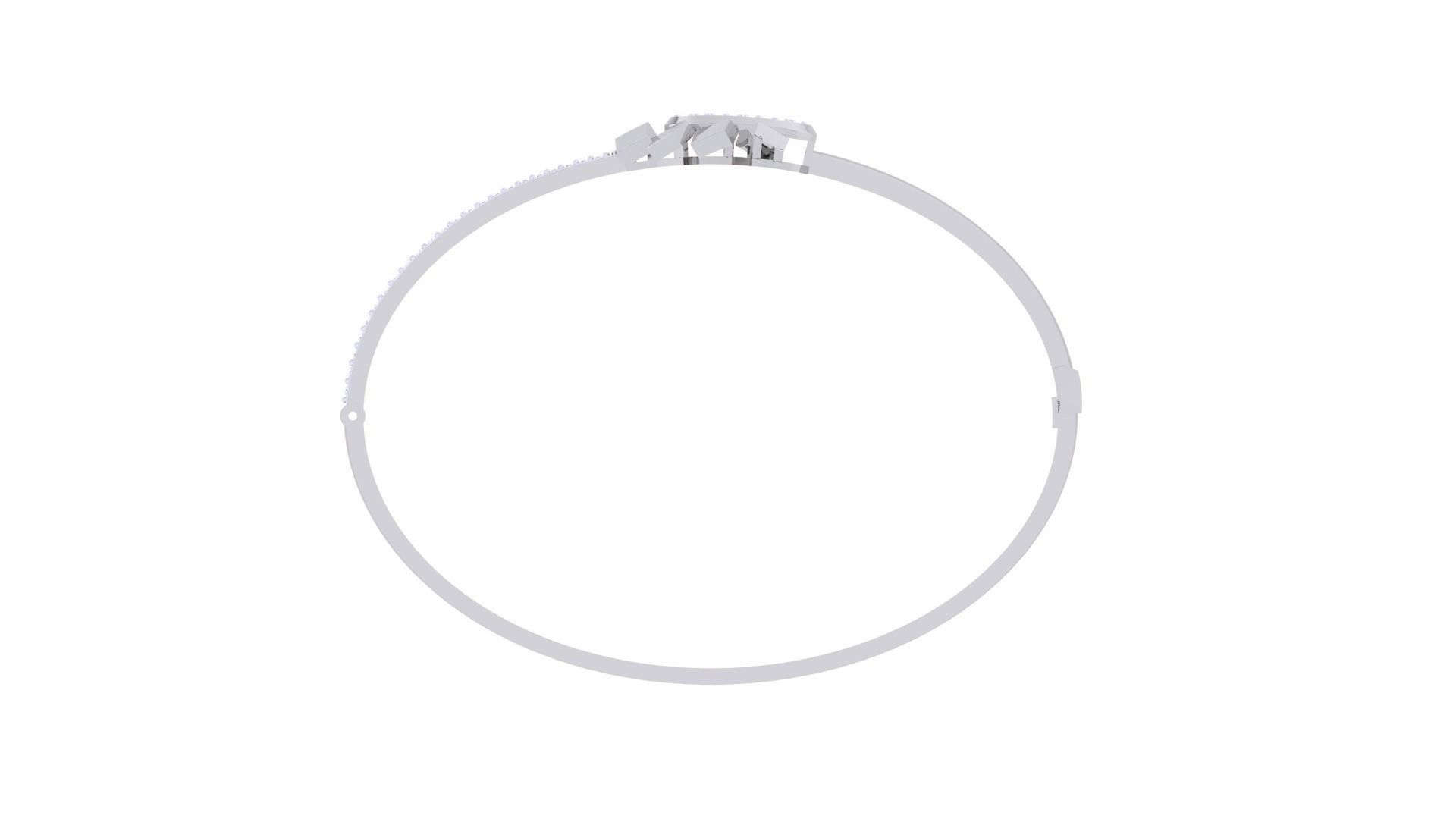 Women Diamond Bracelet 3dm stl obj gltf glb 3mf renders detail 3D print model_11