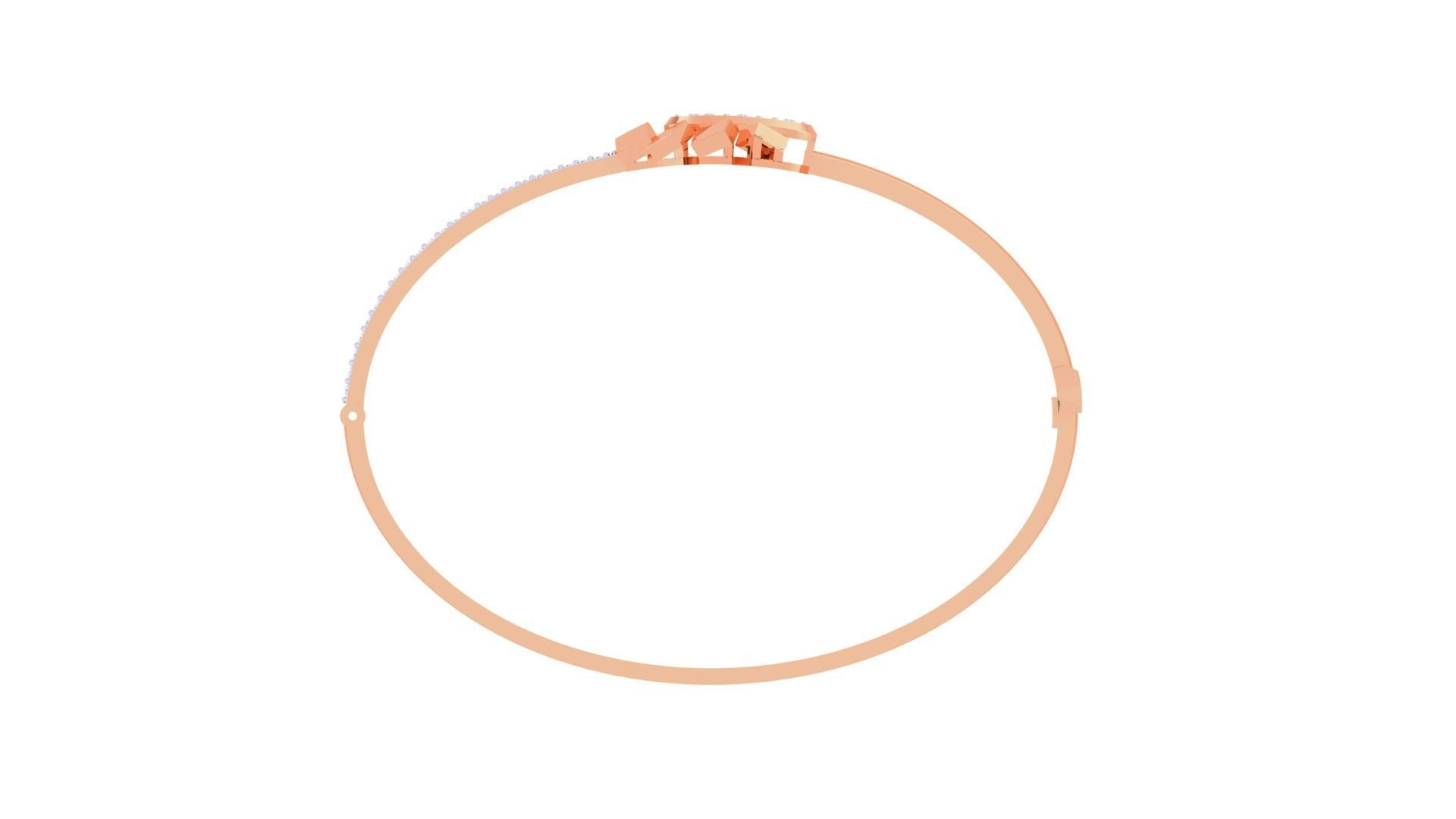 Women Diamond Bracelet 3dm stl obj gltf glb 3mf renders detail 3D print model_12