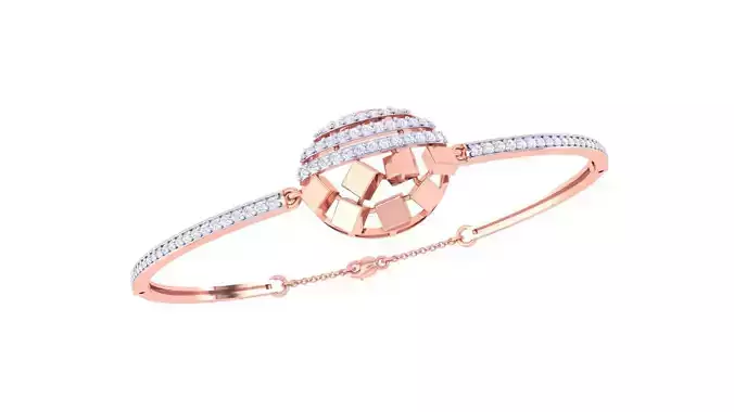 Women Diamond Bracelet 3dm stl obj gltf glb 3mf renders detail