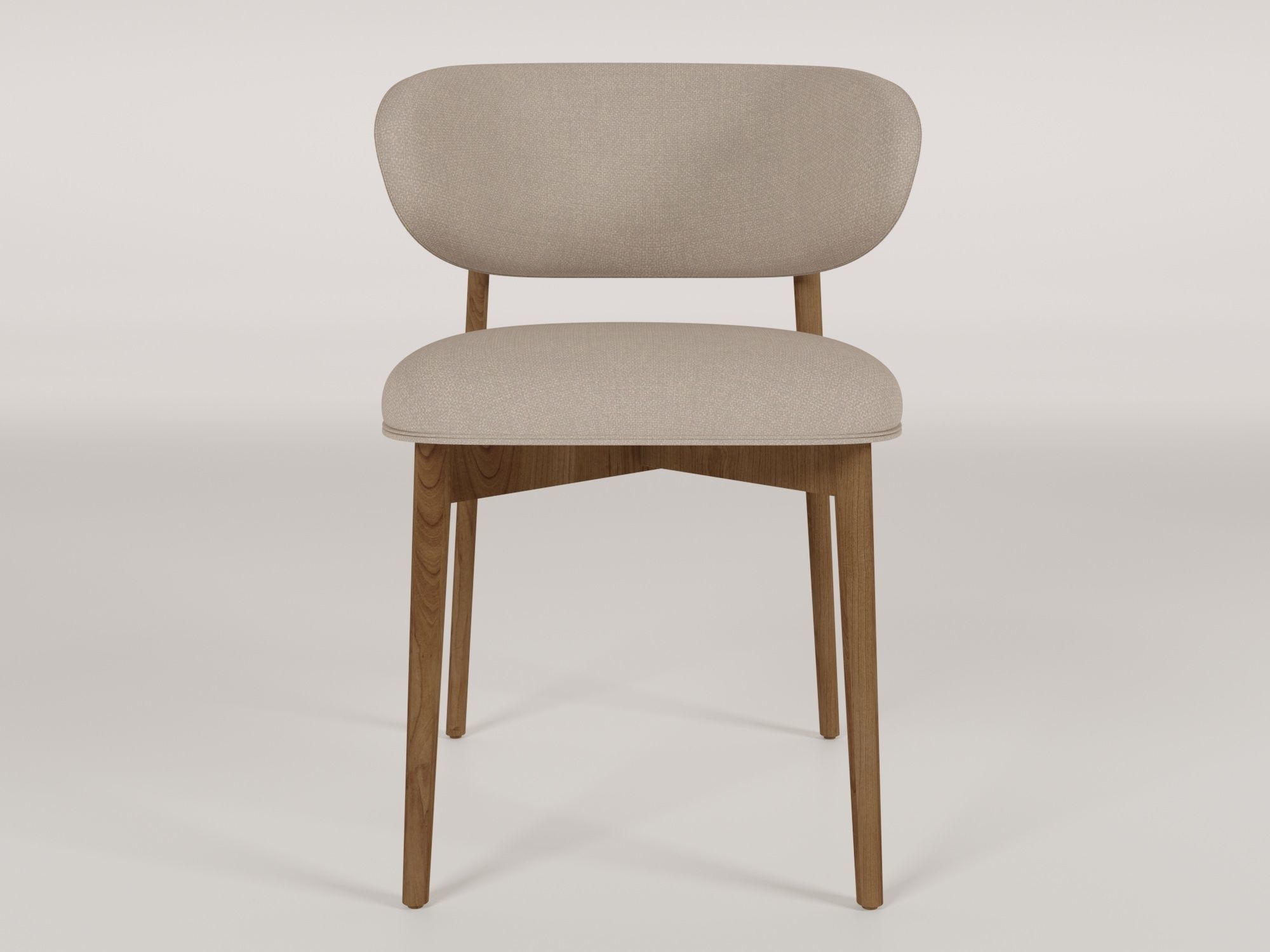 table and chair set 3D model_4