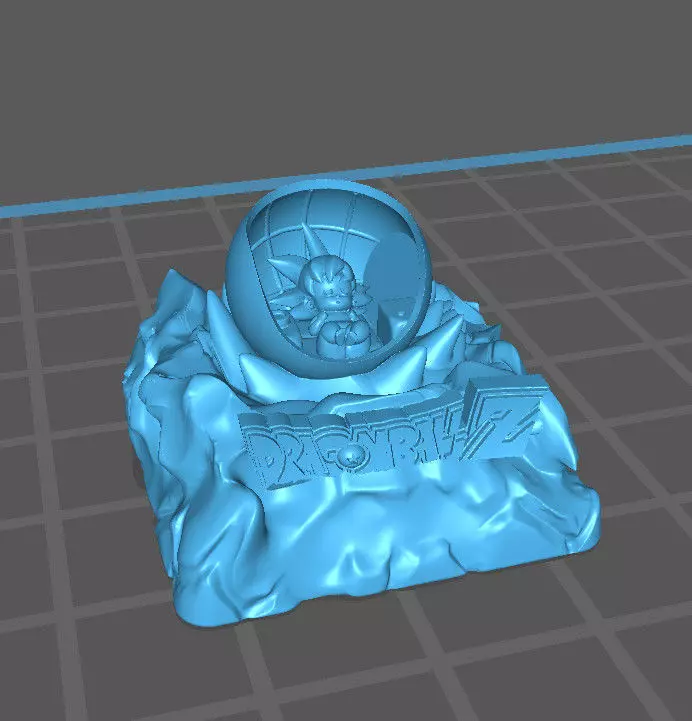 keycap goku 3D model_0