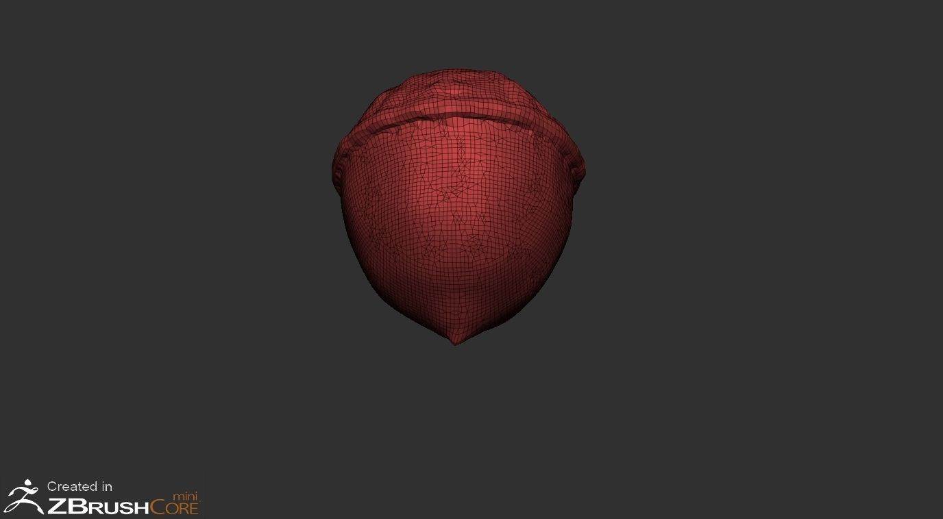 Acorn Low-poly 3D model_1