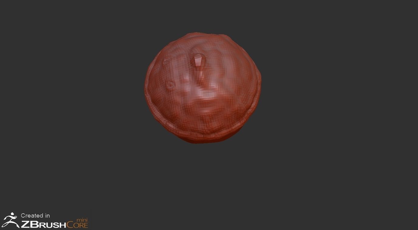 Acorn Low-poly 3D model_6