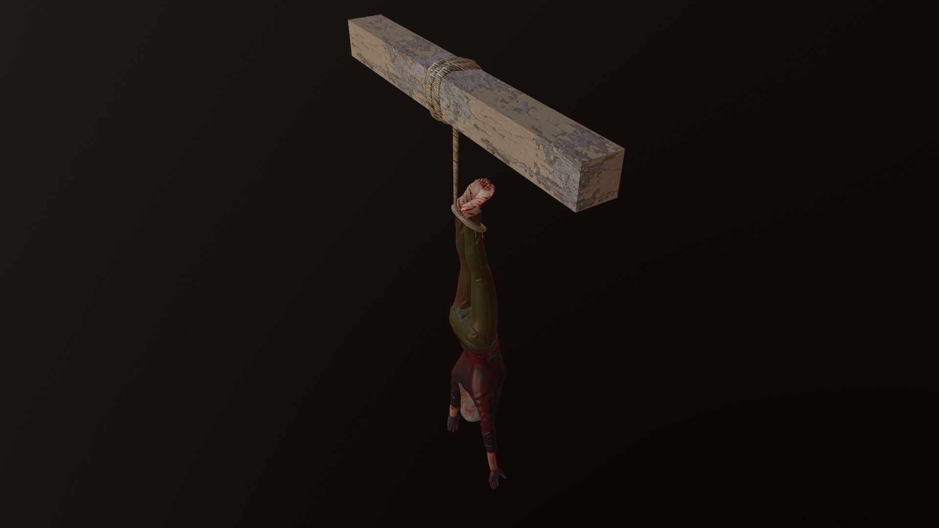 hangedv3 Low-poly 3D model_4