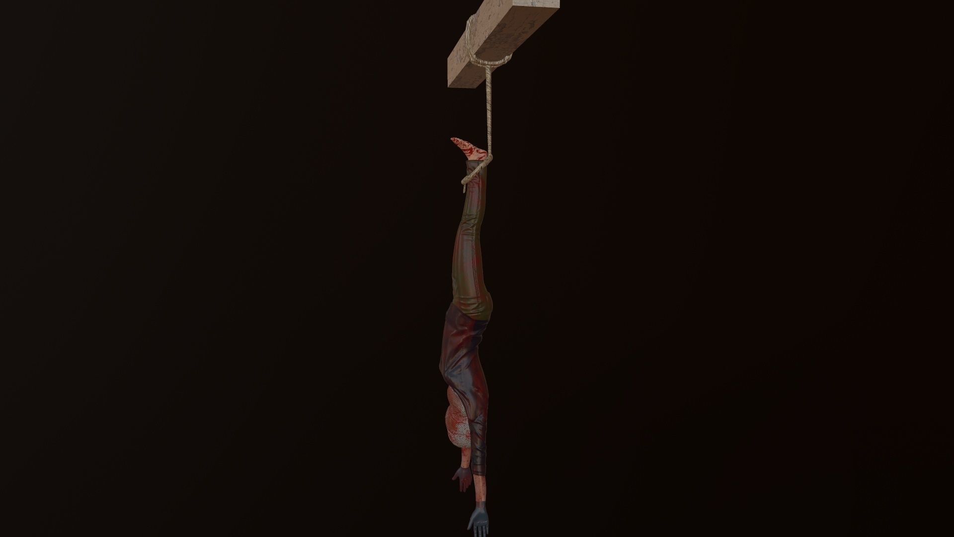 hangedv3 Low-poly 3D model_1