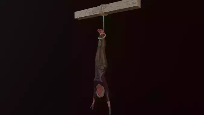 hangedv3 Low-poly 3D model