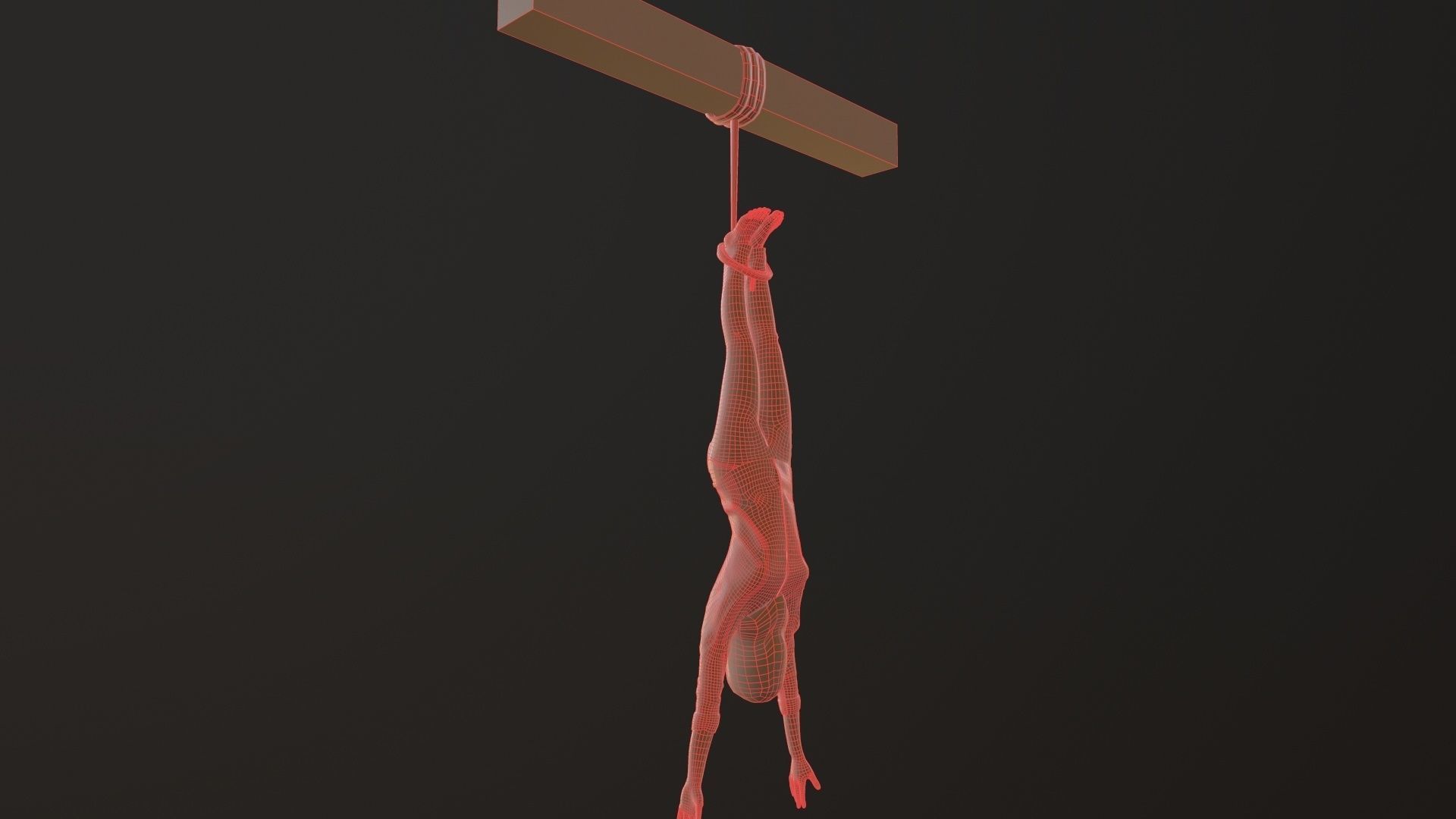 hangedv3 Low-poly 3D model_9