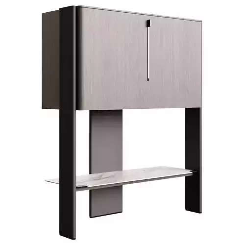 Cattelan Italia Cremona Bar Unit With Sliding Door