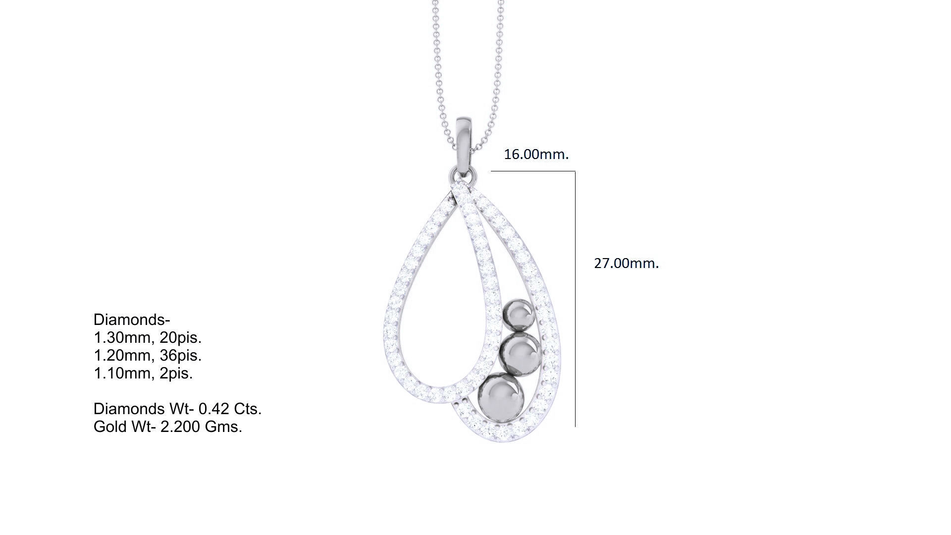 Cocktail Diamond Pendant 3dm stl obj gltf glb 3mf renders detail 3D print model_6