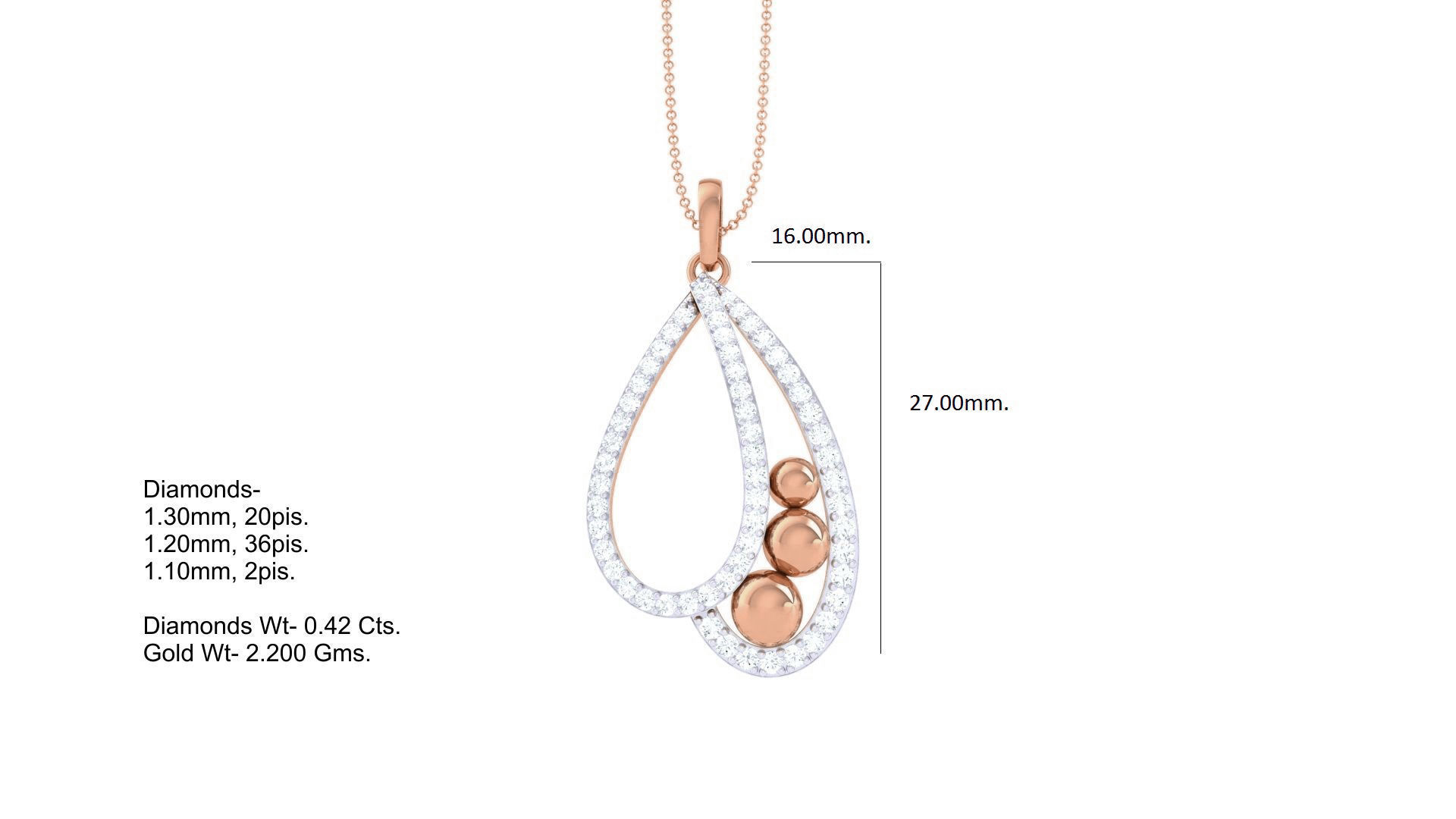 Cocktail Diamond Pendant 3dm stl obj gltf glb 3mf renders detail 3D print model_5