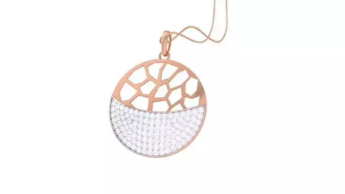 Cocktail Diamond Mesh Pendant 3dm stl obj gltf glb 3mf renders 3D print model